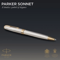 925 ezüst 18kt arany Parker Sonnet Deluxe Mistral golyóstoll thumbnail