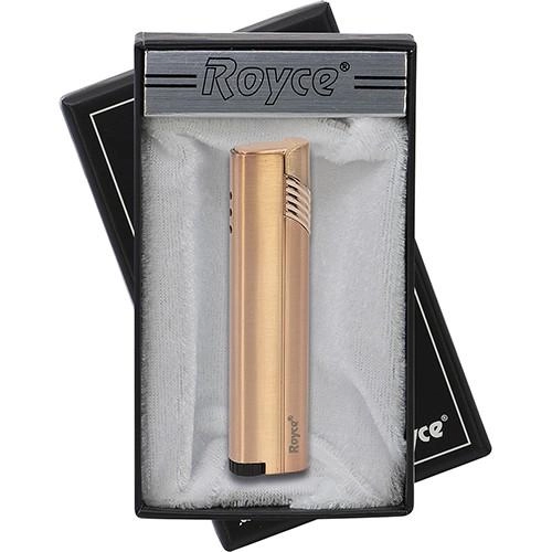 Royce rosegold keskeny vihargyújtó gravírozással