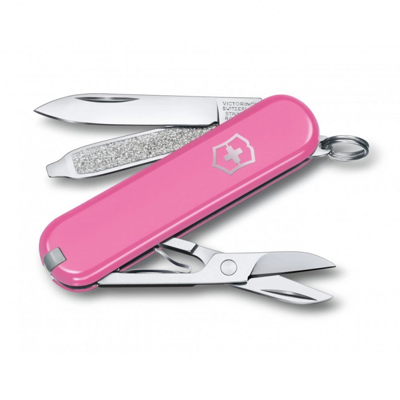 Rózsaszín Victorinox Classic SD svájci bicska gravírozással