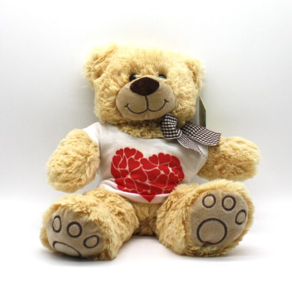 Bézs maci fényképes pólóval 35 cm - Image 2