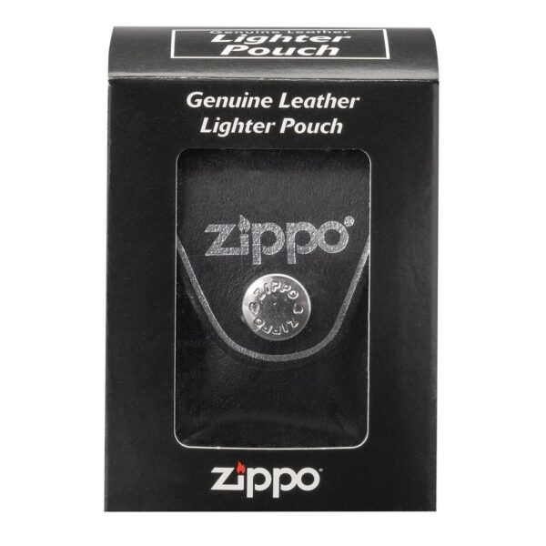 Övre fűzhető fekete eredeti Zippo bőrtok gravírozással - Image 2
