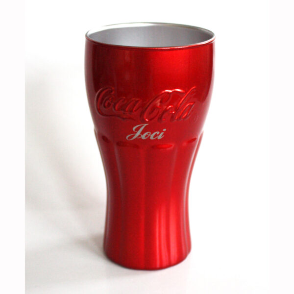 Piros Coca Cola üvegpohár ajándék gravírozással - Image 2