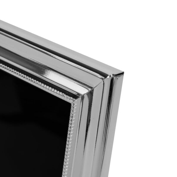 15x20 cm ezüstözött gyöngy mintás képkeret ajándék gravírozással - Image 3