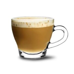 Üveg kávéscsésze cappuccino pohár ajándék gravírozással