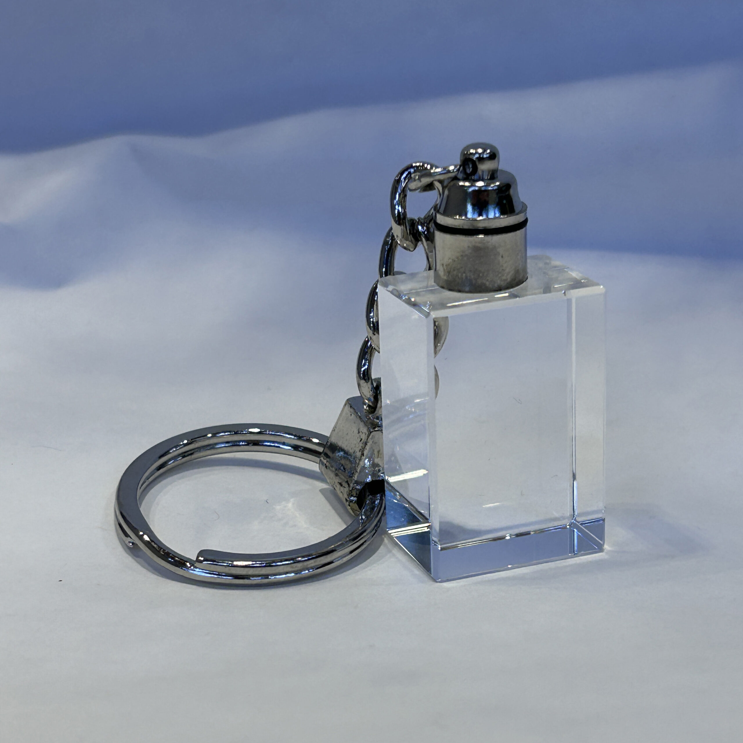 3D üvegkristály kulcstartó ajándék gravírozással