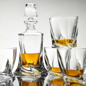 7 db-os Bohemia kristály whisky készlet