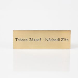 Fémhatású műanyag tábla választható méretben