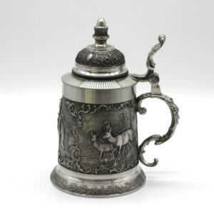 Szarvasos ón vadász sörös kupa Artina 10155