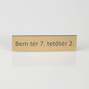Postaláda tábla fém hatású műanyag 8 x 2 cm