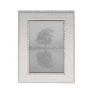 Dupla gyöngy mintás 10x15 cm képkeret gravírozással