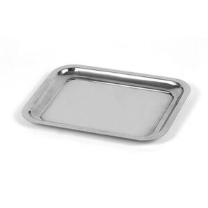 Szögletes Inox Stainless steel tálca gravírozással