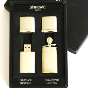 Sarome szett öngyújtó + 1 GB pendrive gravírozással