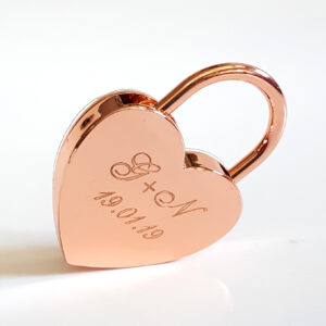 Szerelemlakat rose gold szív ajándék gravírozással