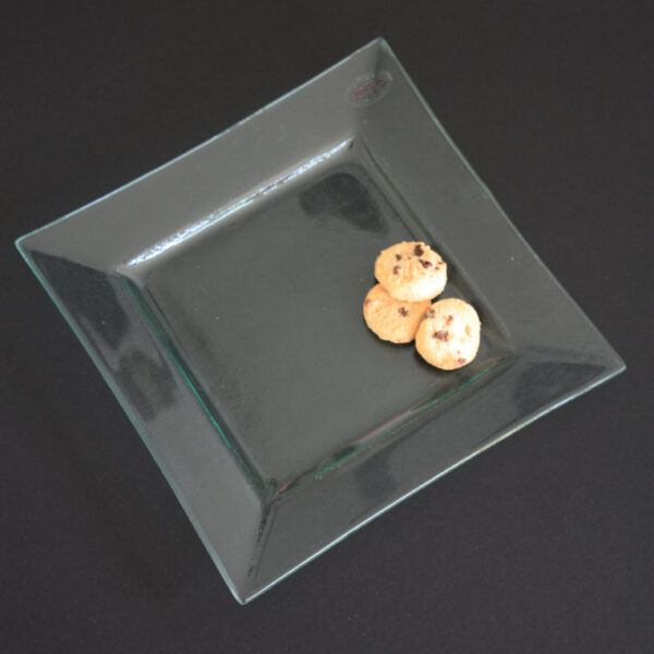 Üveg tányér 20 x 20 cm ajándék gravírozással