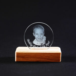 Üvegkorong ajándék gravírozással 40x4 mm
