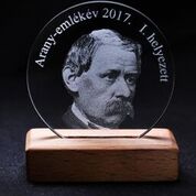 Üvegkorong ajándék gravírozással 60x6 mm