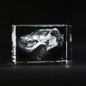 Üvegkristály hasáb 13x16x20 cm 3D gravírozás lehetőséggel