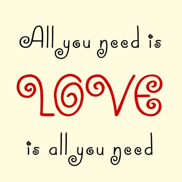 Love is all you need vászonkép