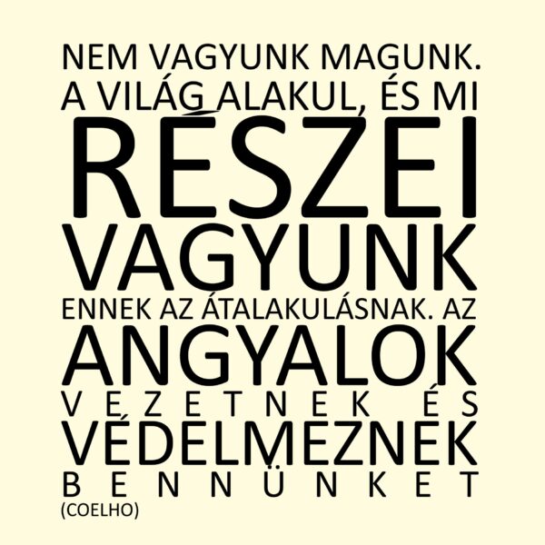 Coelho idézet - Angyalok védelmeznek vászonkép