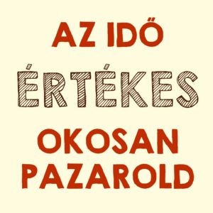 Az idő értékes vászonkép