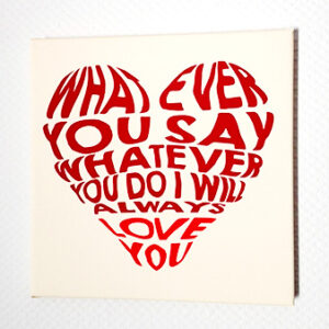 I will always love you vászonkép több méretben