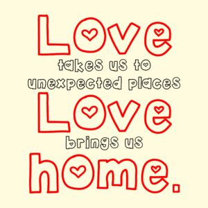 Love brings us home vászonkép