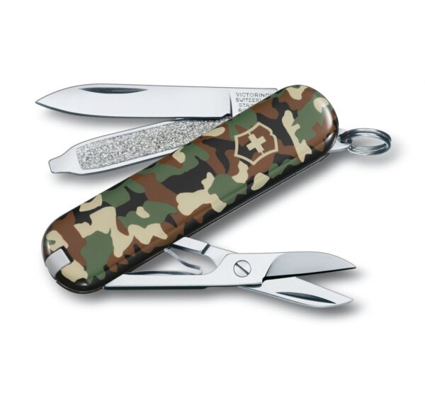 Victorinox Classic SD Camouflage svájci bicska gravírozással