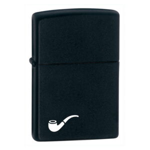 Zippo 218pl matt fekete pipagyújtó ajándék gravírozással