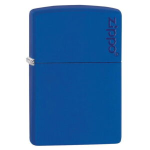 Zippo 229zl matt kék logós öngyújtó ajándék gravírozással