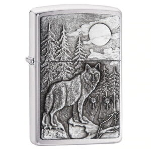 Zippo 20855 farkas öngyújtó ajándék gravírozással