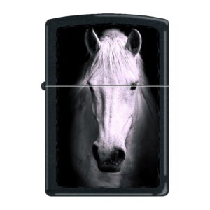 Zippo 13339 fehér ló öngyújtó ajándék gravírozással