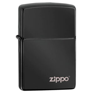 Zippo 24756zl ebony logós öngyújtó ajándék gravírozással