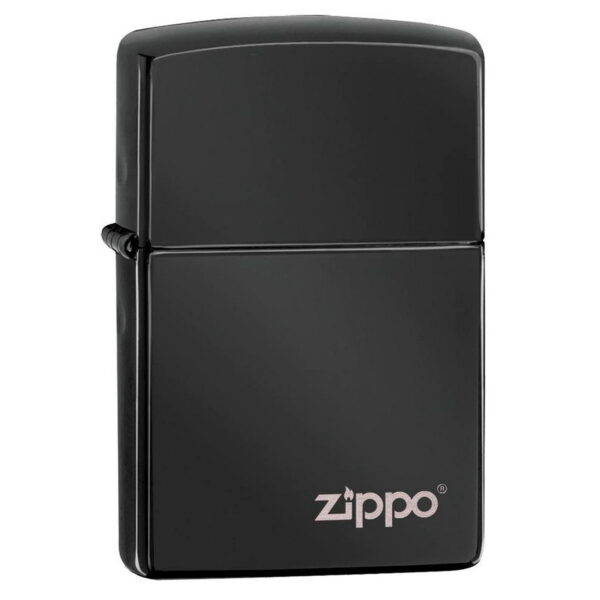 Zippo 24756zl ebony logós öngyújtó ajándék gravírozással