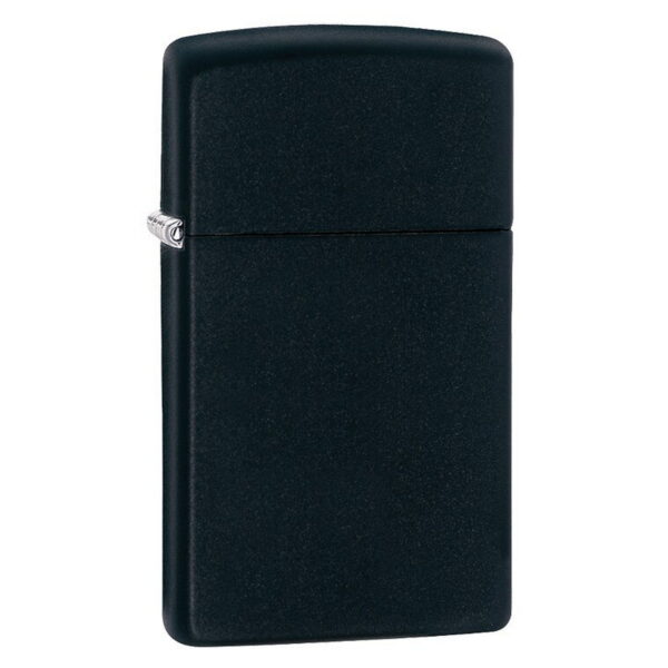 Zippo 1618 fekete keskeny öngyújtó ajándék gravírozással