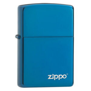 Zippo 20446zl zafírkék logós öngyújtó ajándék gravírozással