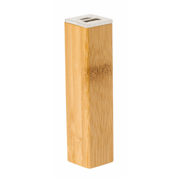 Rúd bambusz power bank ajándék gravírozással