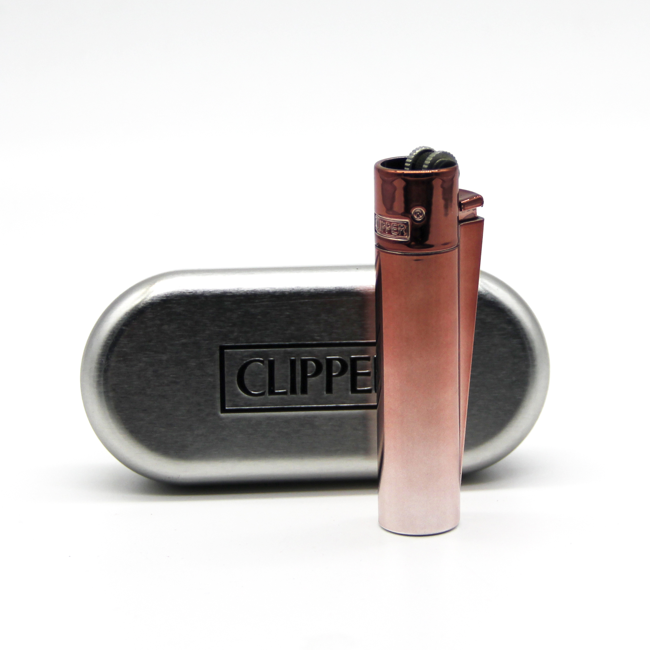 Fényes barna Clipper öngyújtó