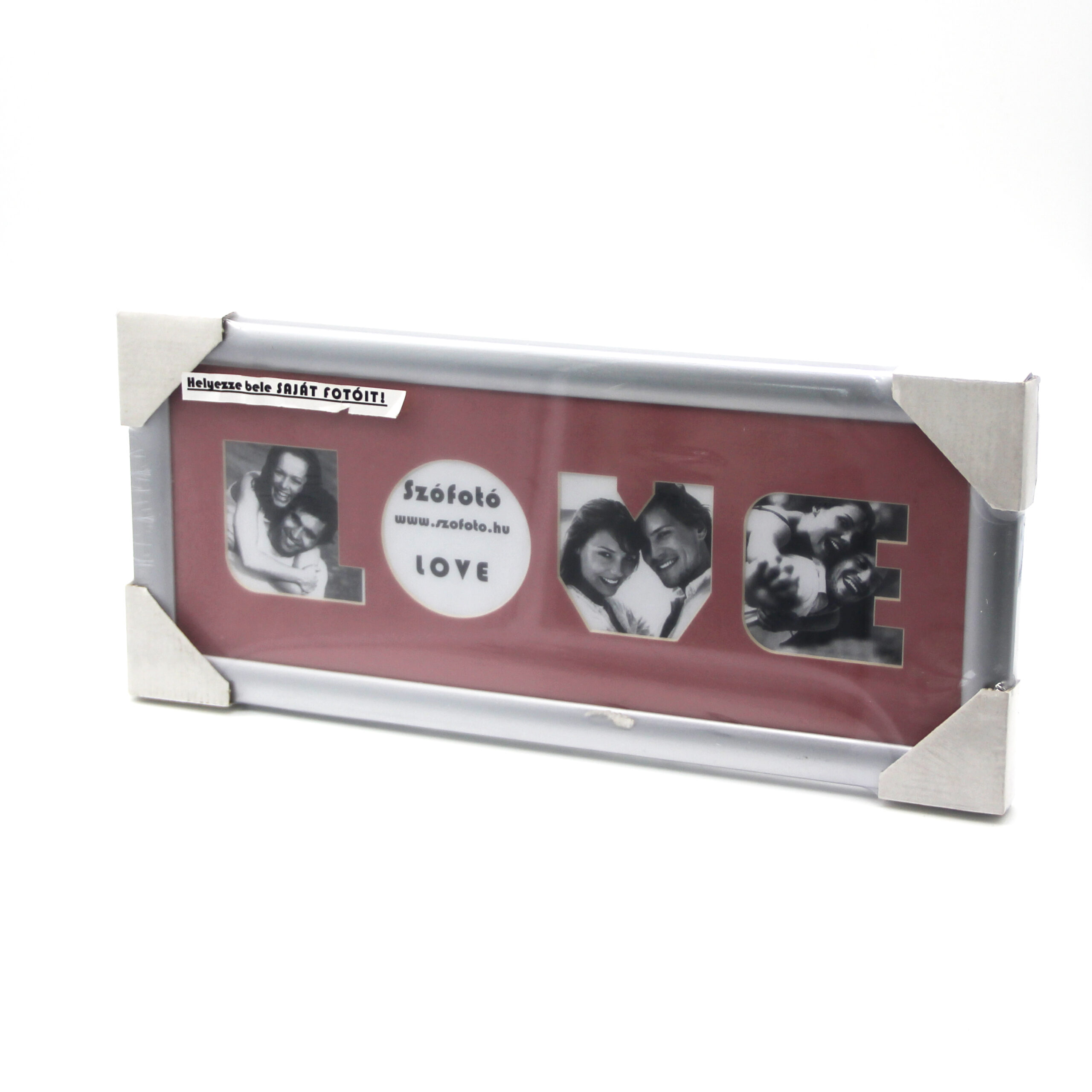 Szófotó LOVE képkeret ajándék gravírozással