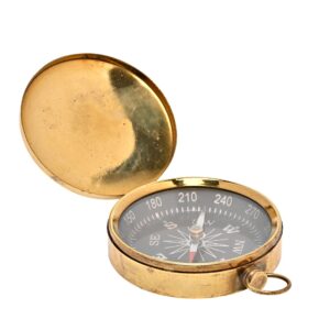 Antikolt fedeles réz iránytű 80 mm ajándék gravírozással