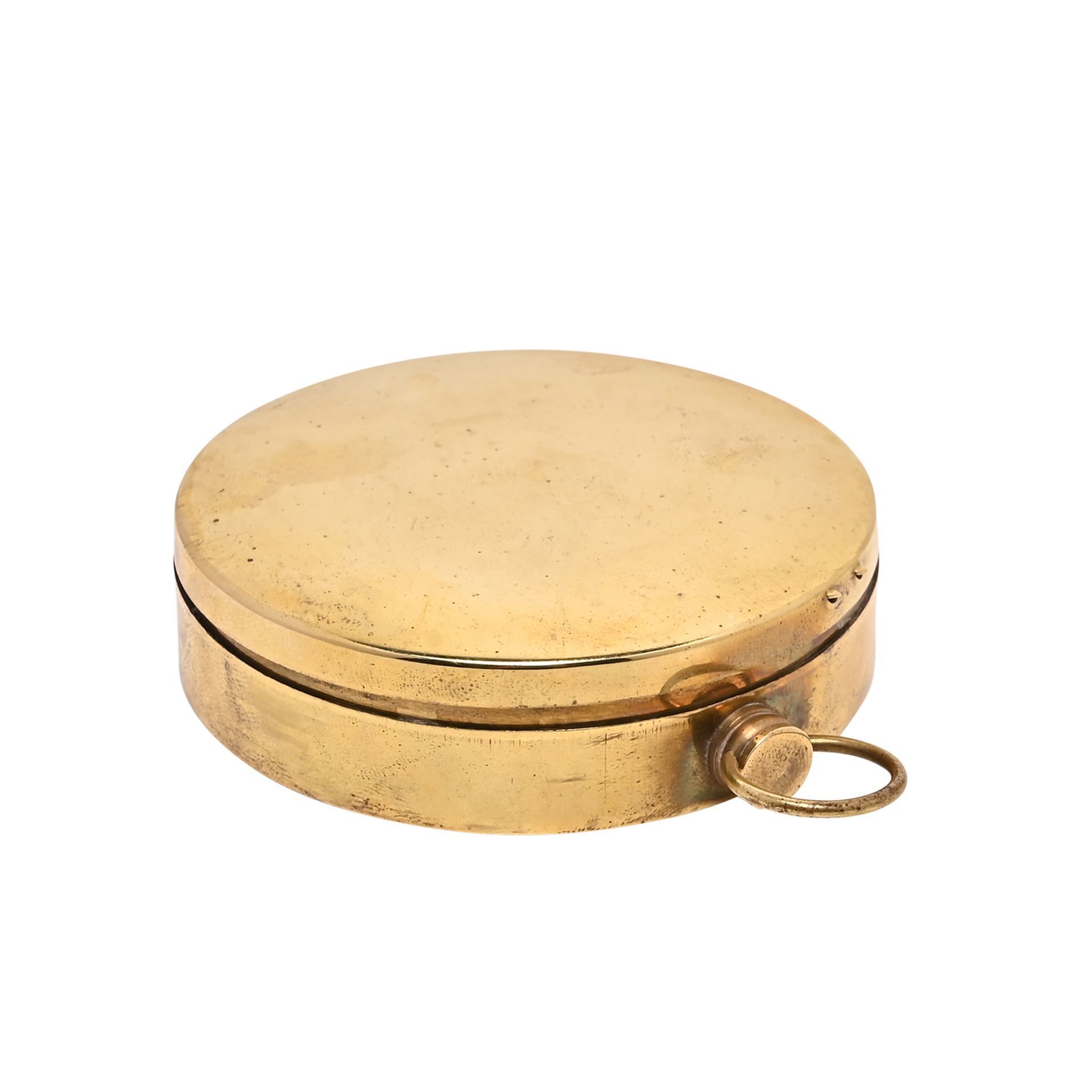 Antikolt fedeles réz iránytű 80 mm ajándék gravírozással