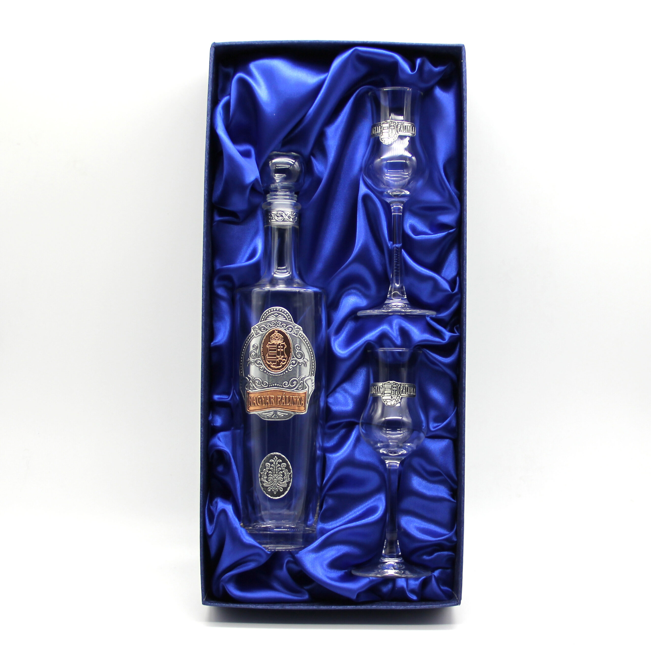 Címeres Magyar Pálinka szett ajándék gravírozással