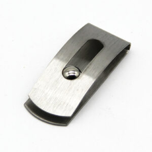 Golyós acél pénzcsipesz ajándék gravírozással