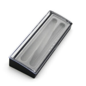 Átlátszó tetejű műanyag tolldoboz 1 vagy 2 tollnak