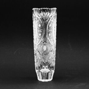 Egyenes csiszolt kristály váza ajándék gravírozással