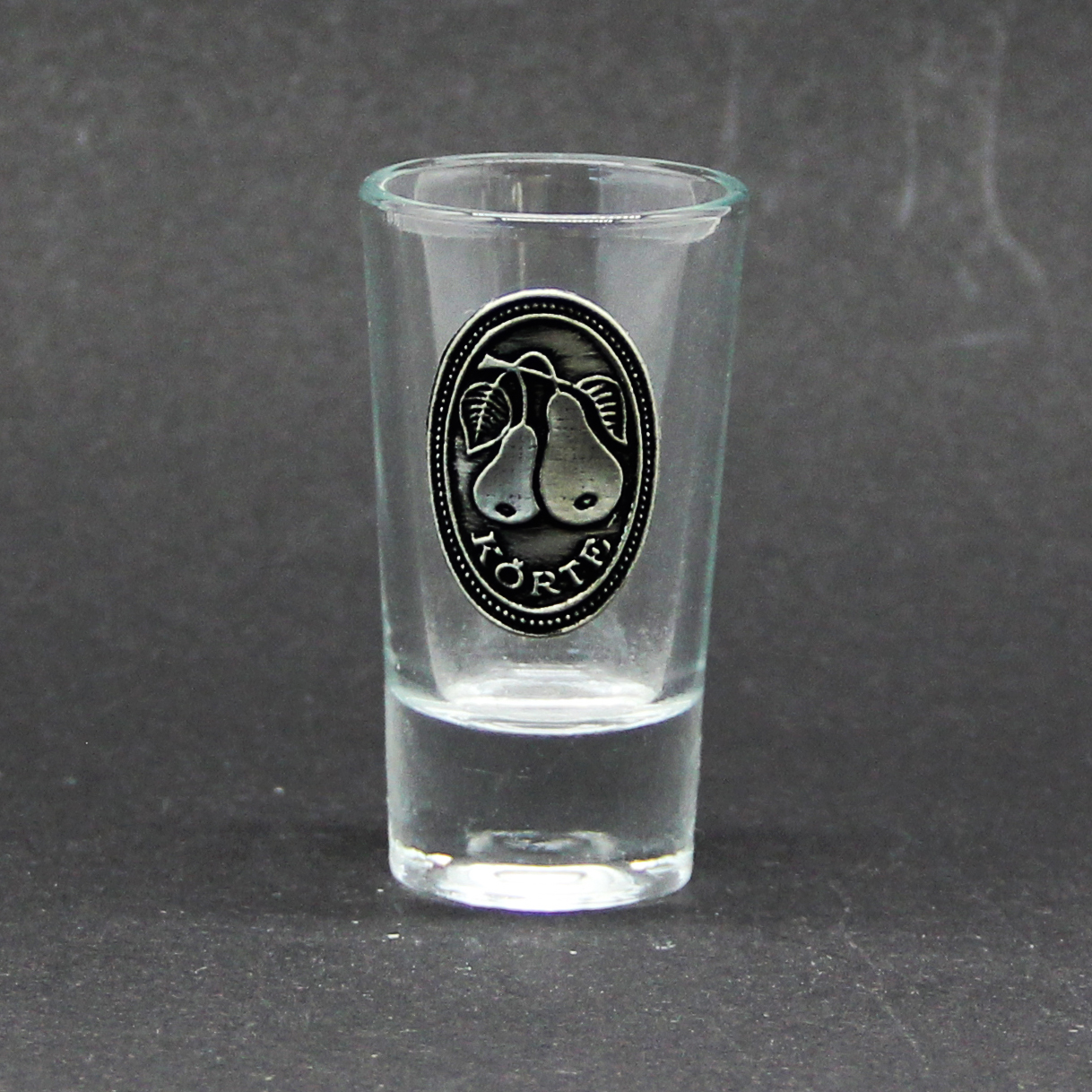 Ón körte mintás pálinkás pohár ajándék gravírozással