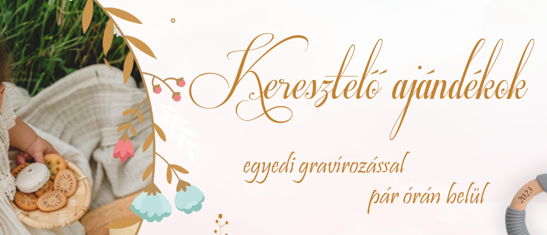 Keresztelő ajándékok slider fotó nélkül